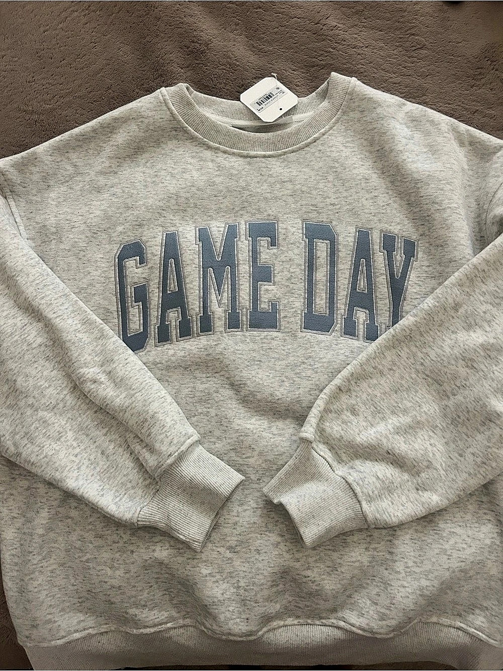 Altar'd State Game Day Graphic Sweatshirt in Gray